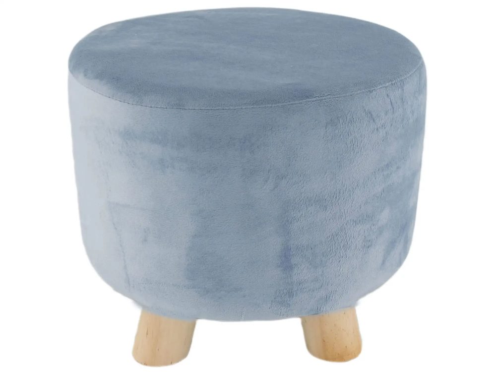 Decofinder Hocker Samt Blau H: 25 cm  | Schubiger Möbel