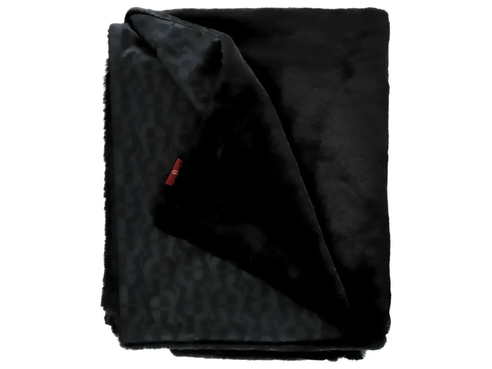 Stoeckel & Grimmler Plaid Flow, Schwarz 130x170 cm Schwarz | Schubiger Möbel