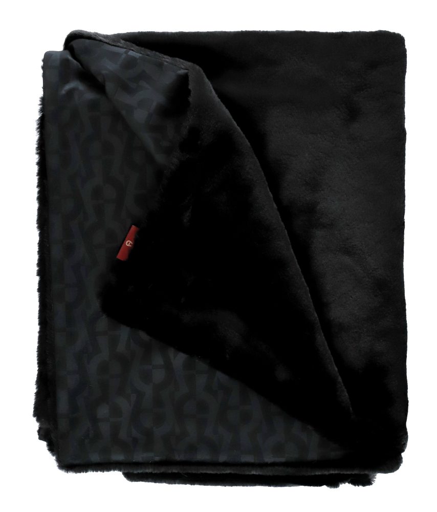 Stoeckel & Grimmler Plaid Flow, Schwarz 130x170 cm Schwarz | Schubiger Möbel