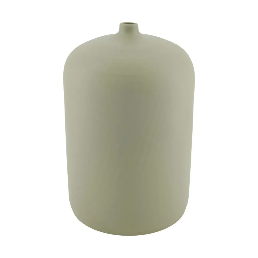 Decofinder Vase Flasche Terracotta, Grau  | Schubiger Möbel