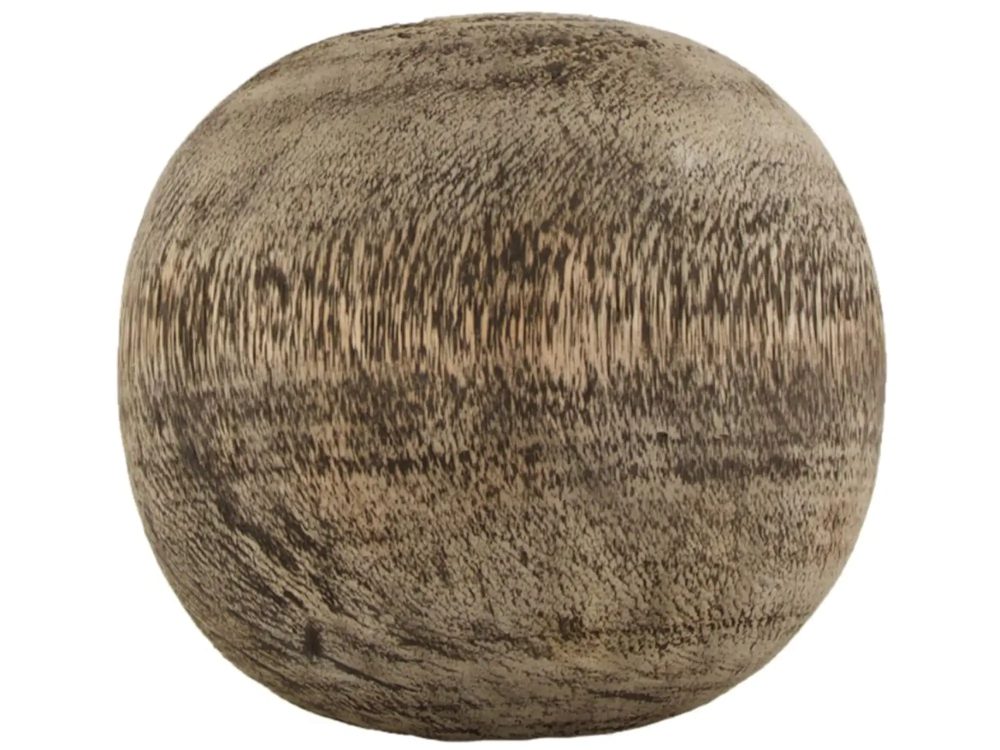 Dijk Dekokugel Holz Schwarz-Gewischt D: 18 cm  | Schubiger Möbel