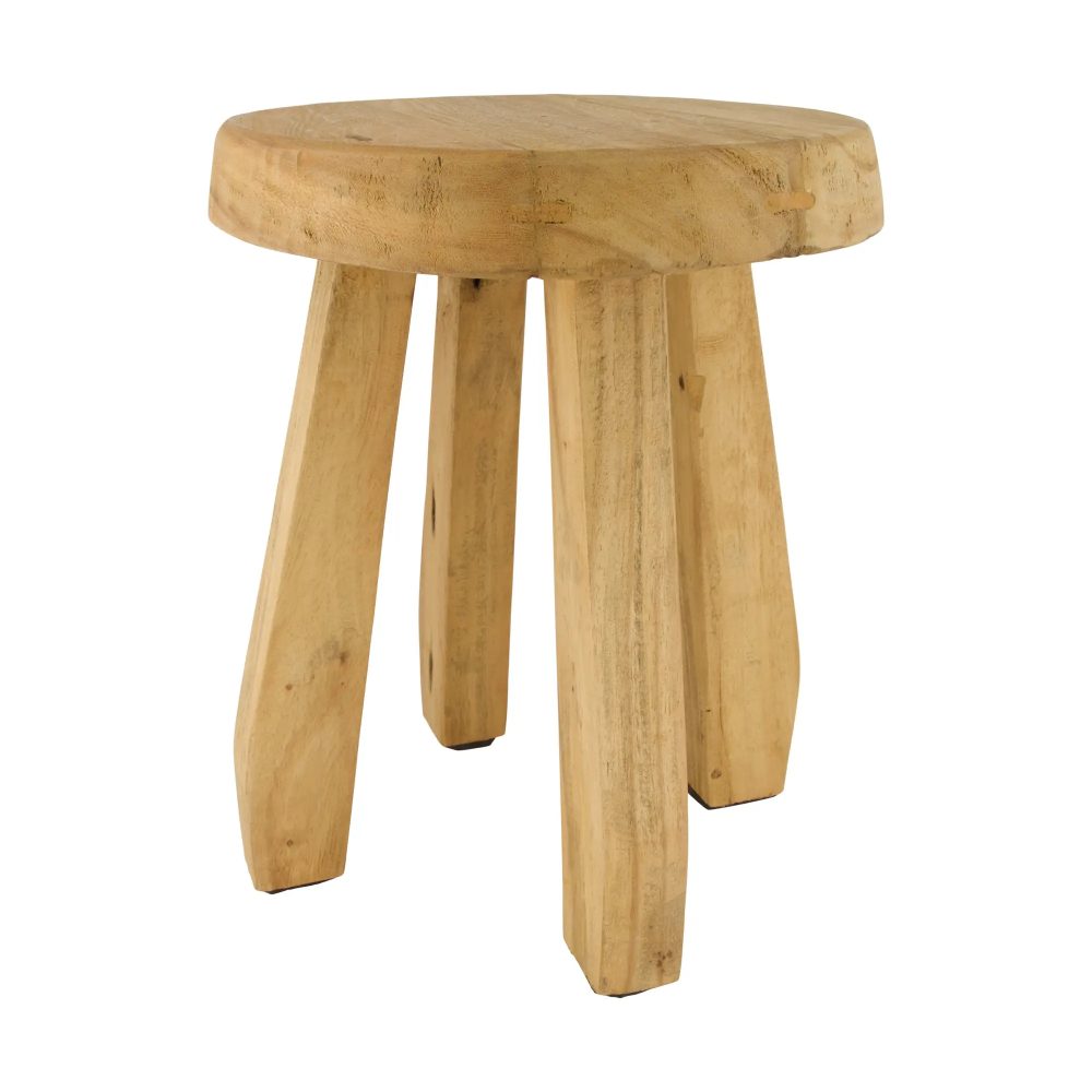 Decofinder Hocker Teakholz Natur H: 39 cm  | Schubiger Möbel