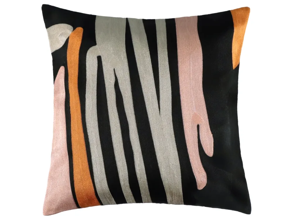 Stoeckel & Grimmler Kissenhülle Artsy Schwarz 40x40 cm Schwarz | Schubiger Möbel