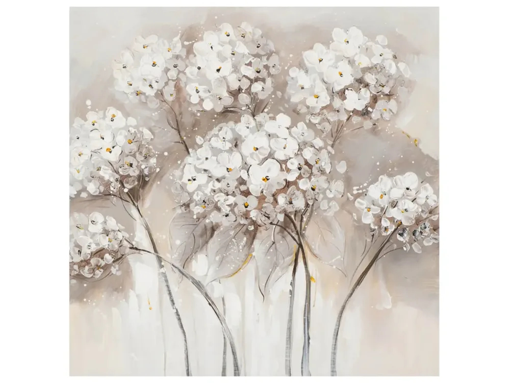 image LAND Bild Blumen, Weiss/Beige  | Schubiger Möbel