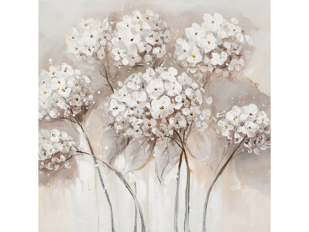 image LAND Bild Blumen, Weiss/Beige  | Schubiger Möbel