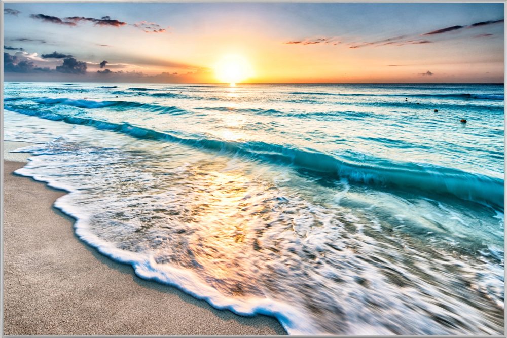 image LAND Bild mit Rahmen Wellen am Strand  | Schubiger Möbel