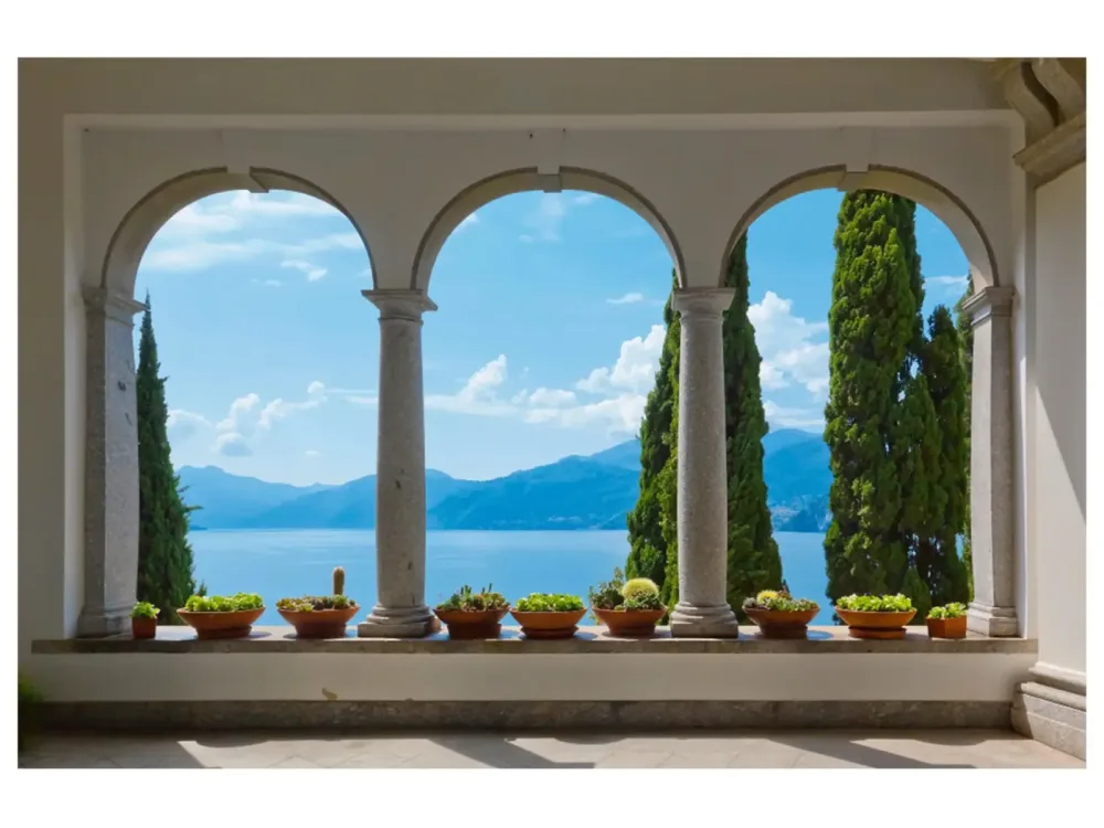 image LAND Digitaldruck auf Glas Wunderschöner Ausblick Auf Den See  | Schubiger Möbel