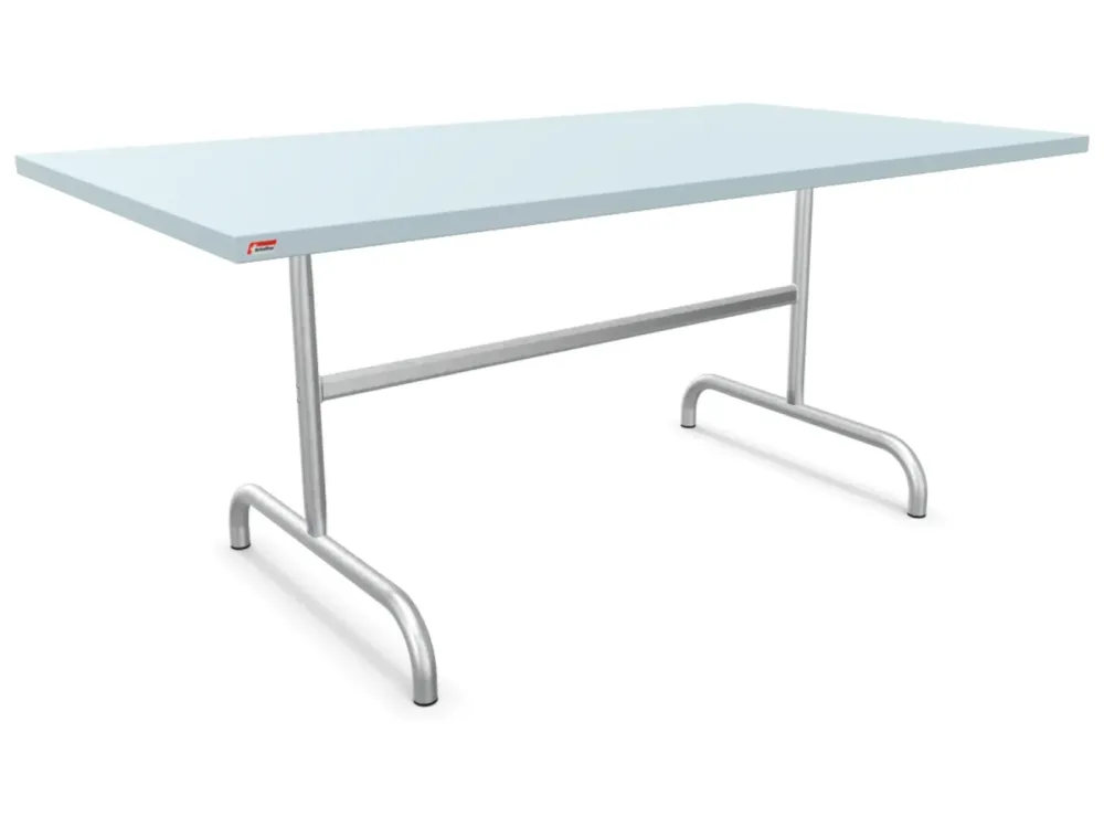 Schaffner Metall-Tisch Säntis Feuerverzinkt Blau | Schubiger Möbel