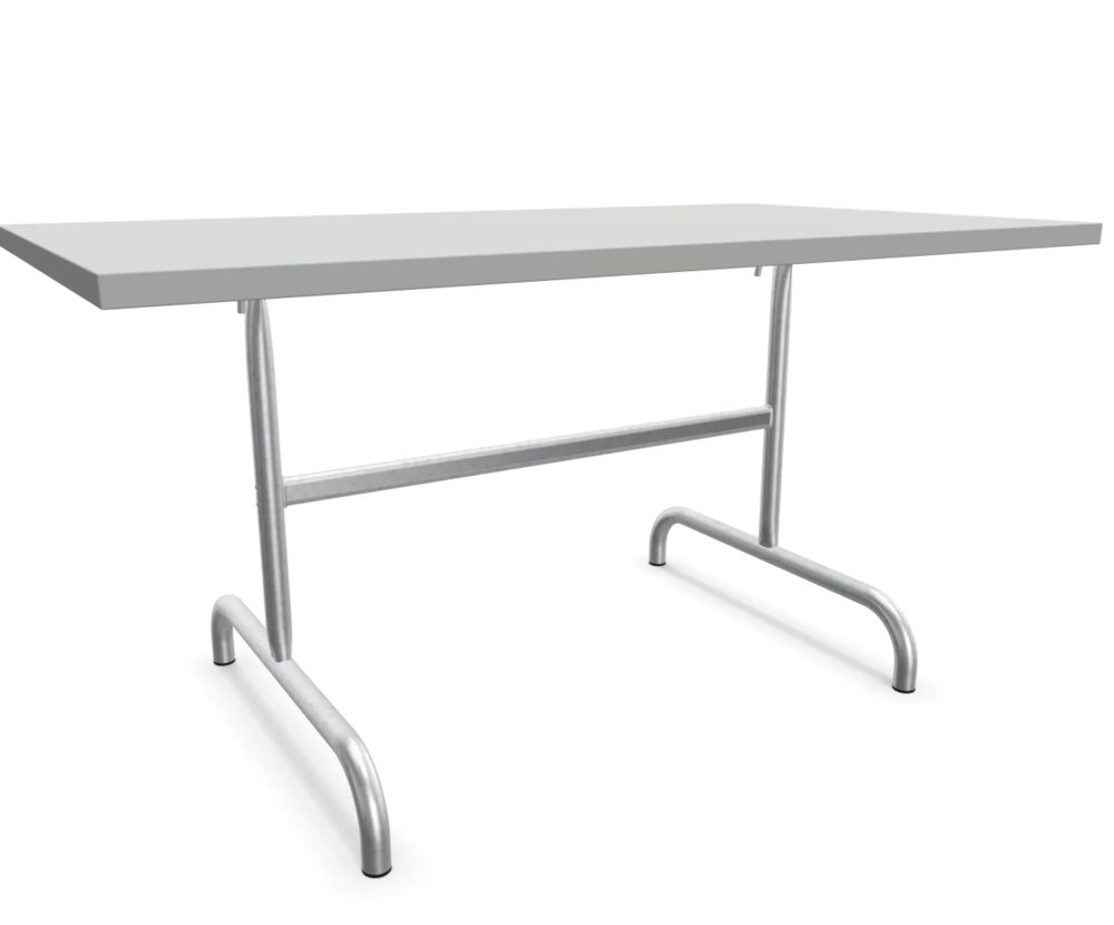 Schaffner Metall-Tisch Säntis Feuerverzinkt Grau | Schubiger Möbel