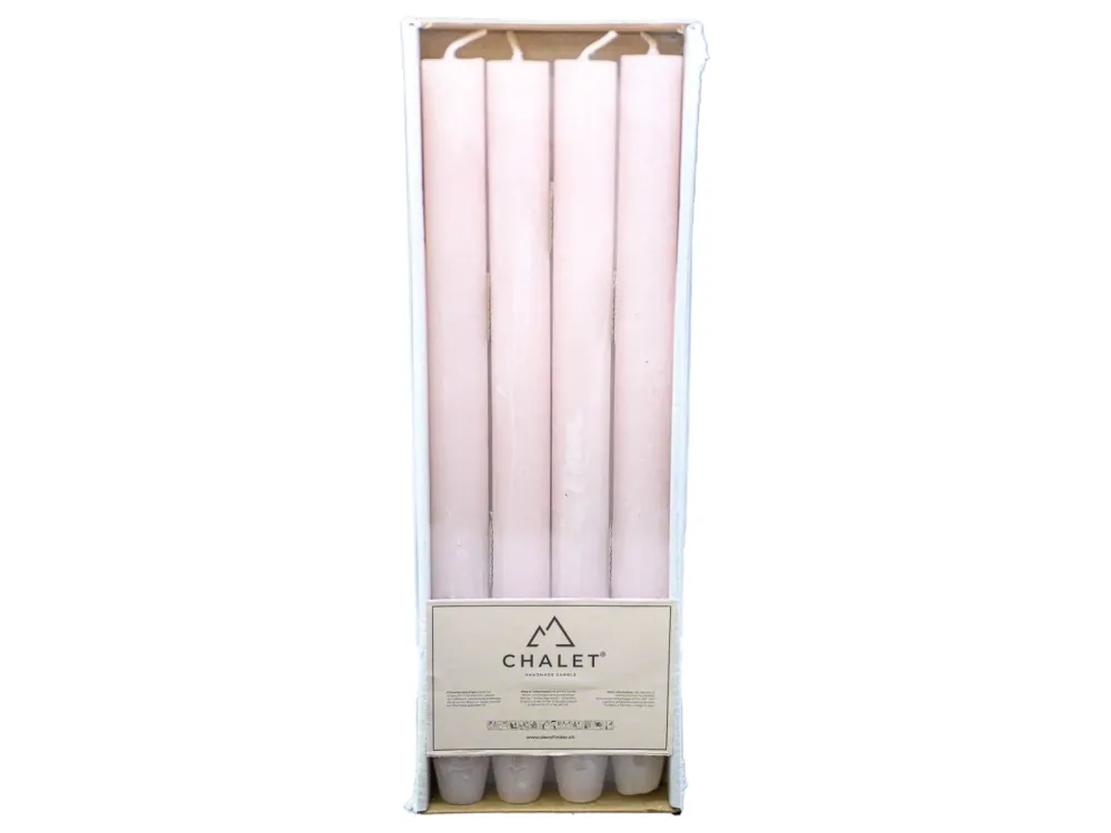 Decofinder Stabkerze Puder 27cm  | Schubiger Möbel