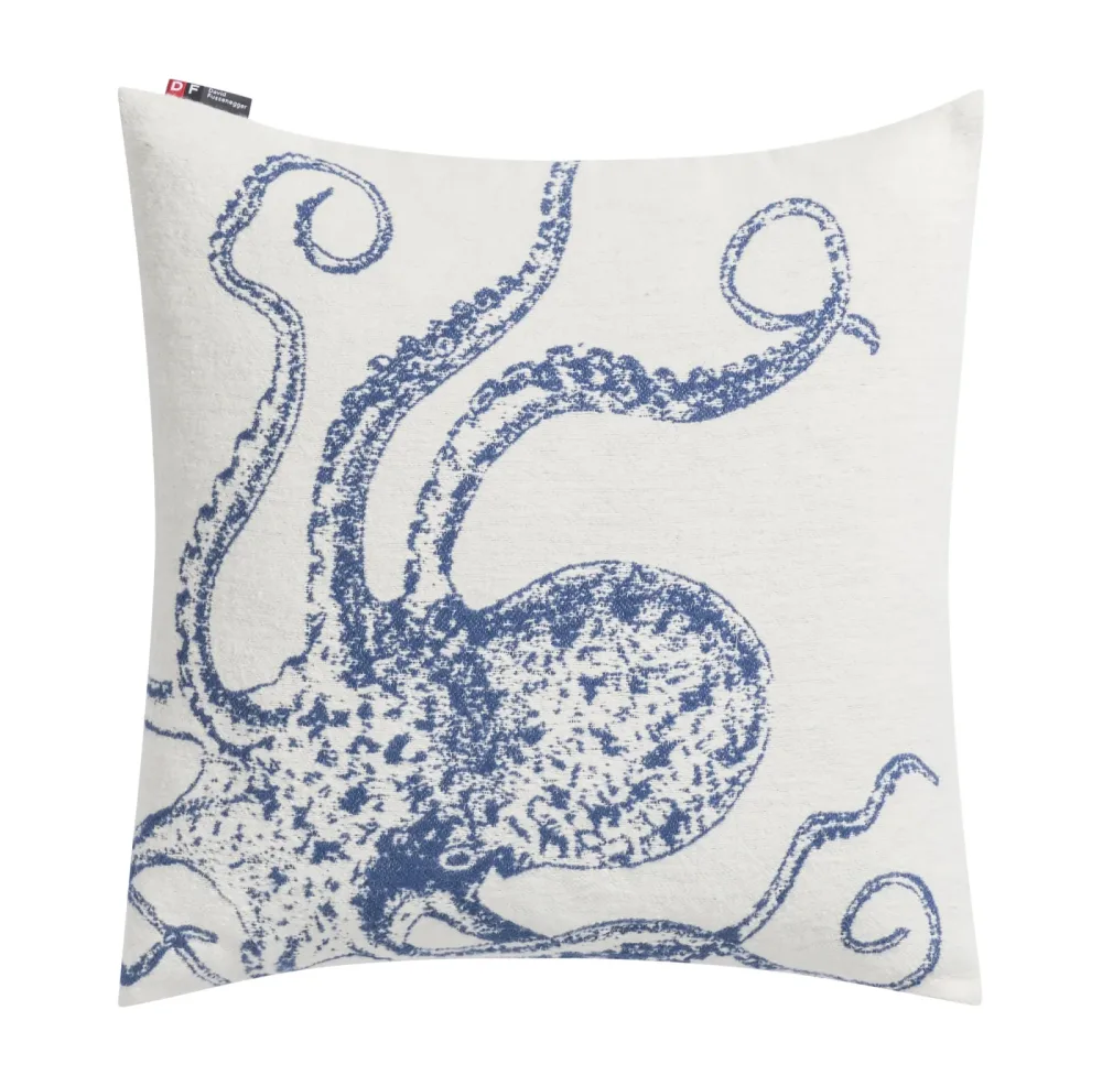 Sander AG Kissenhülle Nova Oktopus, Blau 50 x 50 cm  | Schubiger Möbel