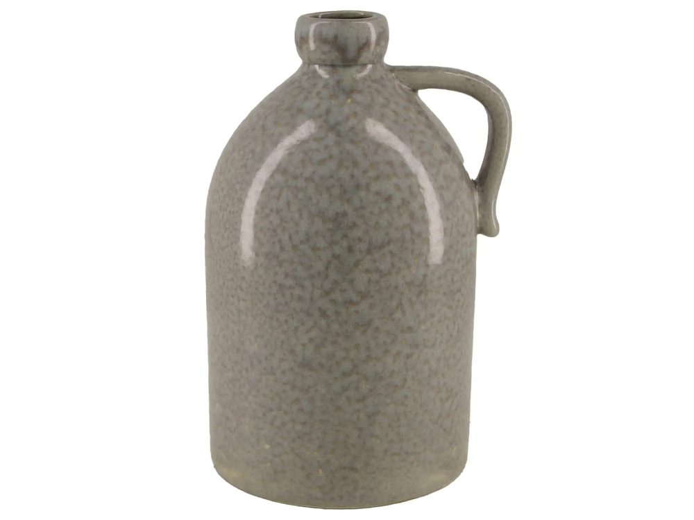 Decofinder Flasche Keramik Hellblau D: 19 cm  | Schubiger Möbel