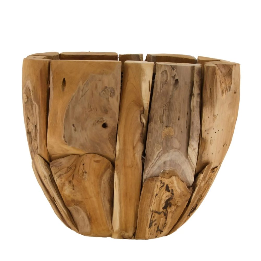 Decofinder Pflanzgefäss Teakholz H: 25 cm  | Schubiger Möbel