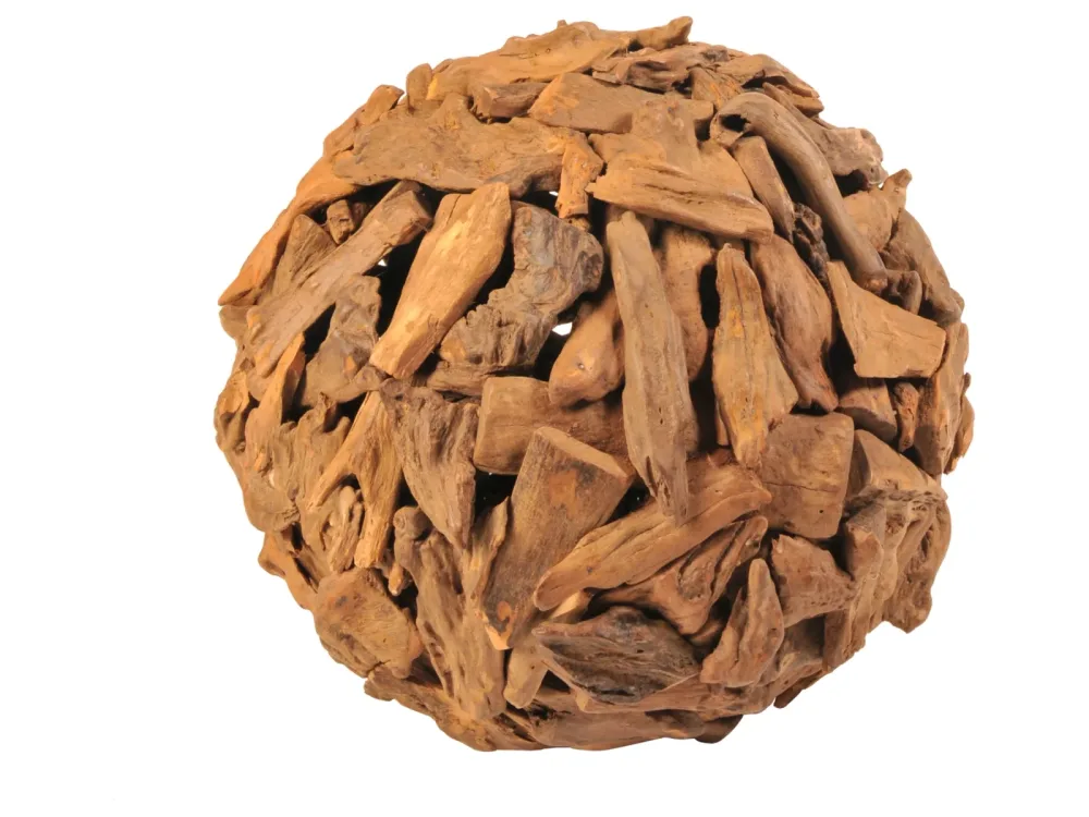 Schlittler Figur Kugel, Schwemmholz D: 50 cm  | Schubiger Möbel