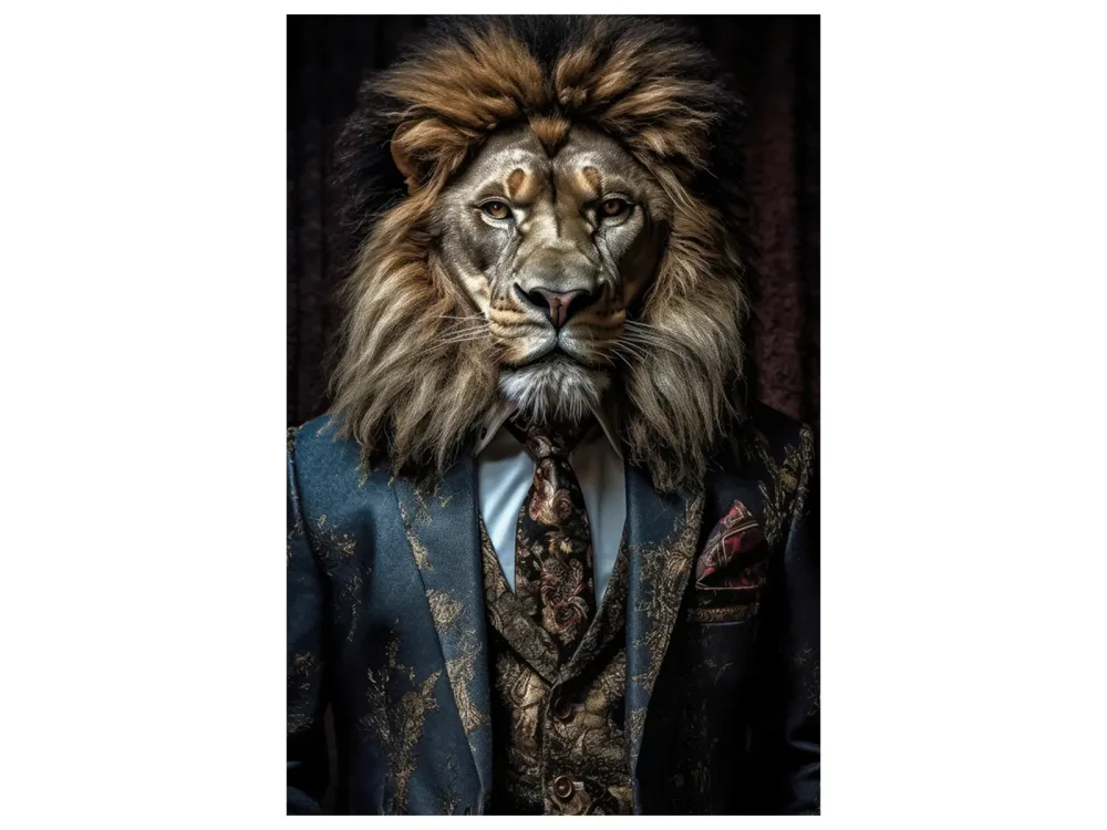 image LAND Canvas Stylish Lion  | Schubiger Möbel