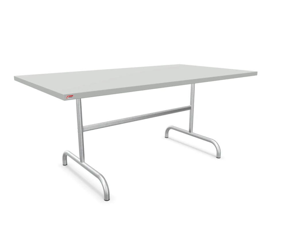 Schaffner Metall-Tisch Säntis Feuerverzinkt Grau | Schubiger Möbel