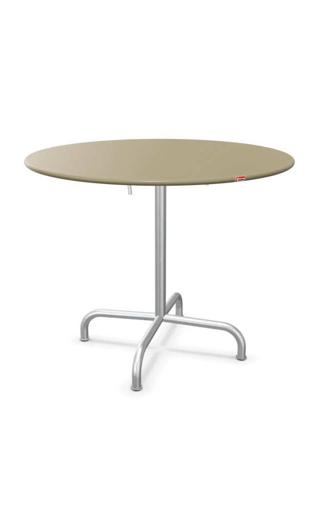 Schaffner Metalltisch Rigi Rund Feuerverzinkt Beige | Schubiger Möbel