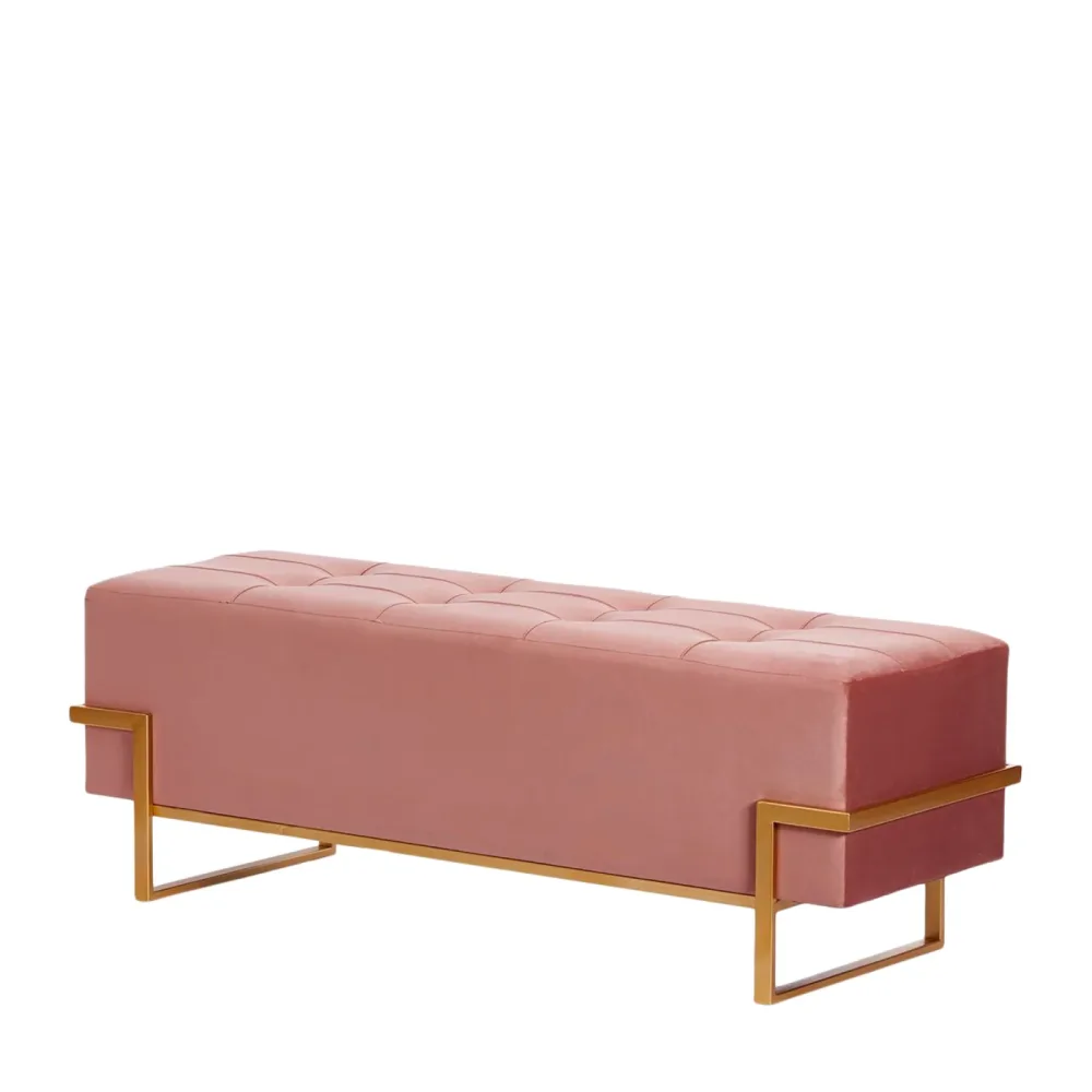 Edg Sitzbank Samt Rosa H: 120 cm  | Schubiger Möbel