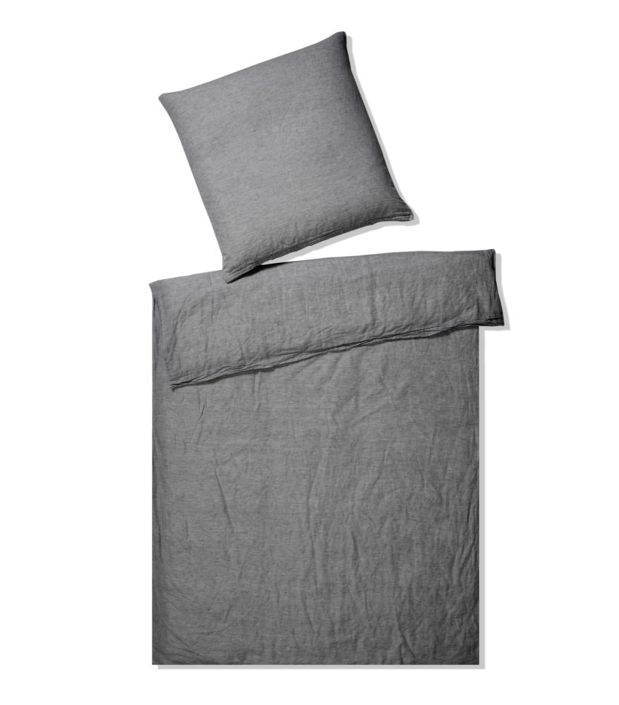 Elegante Bettwäsche Breeze Dunkelgrau  | Schubiger Möbel