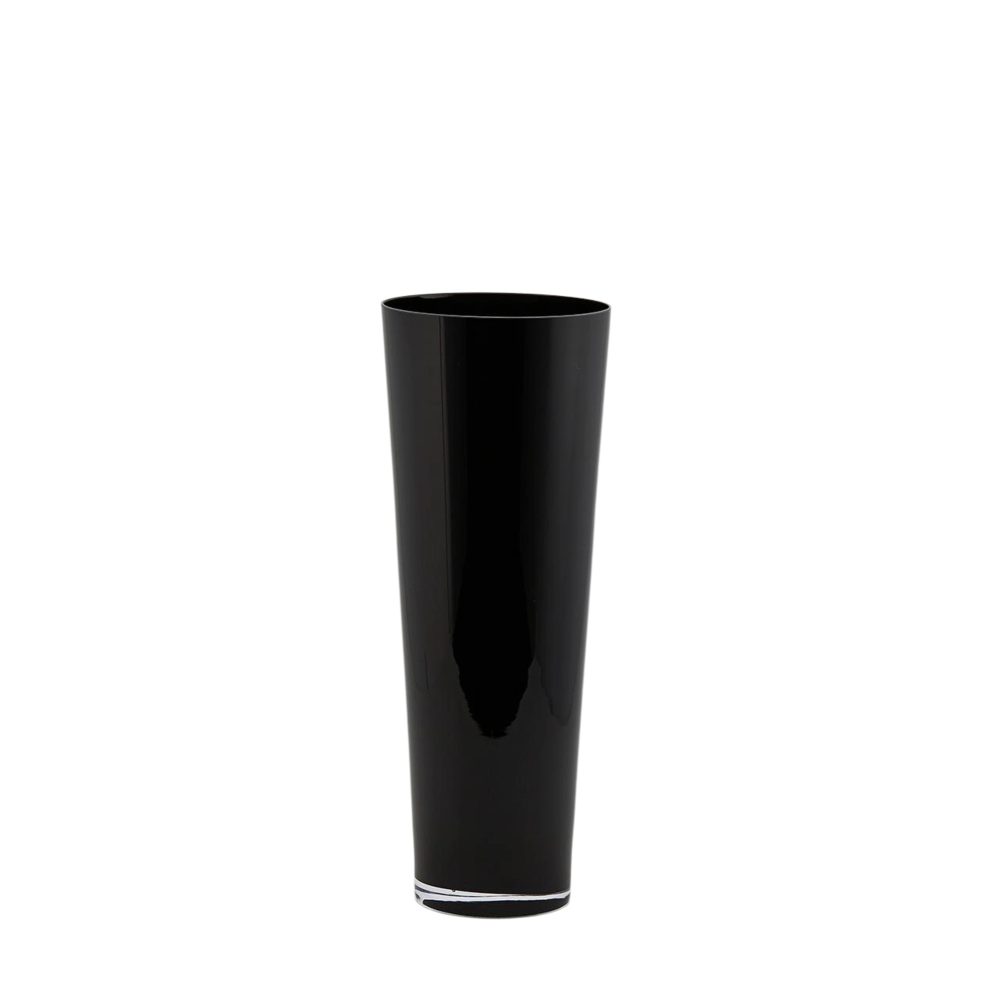 Edg Vase Glas Schwarz H: 50 cm  | Schubiger Möbel