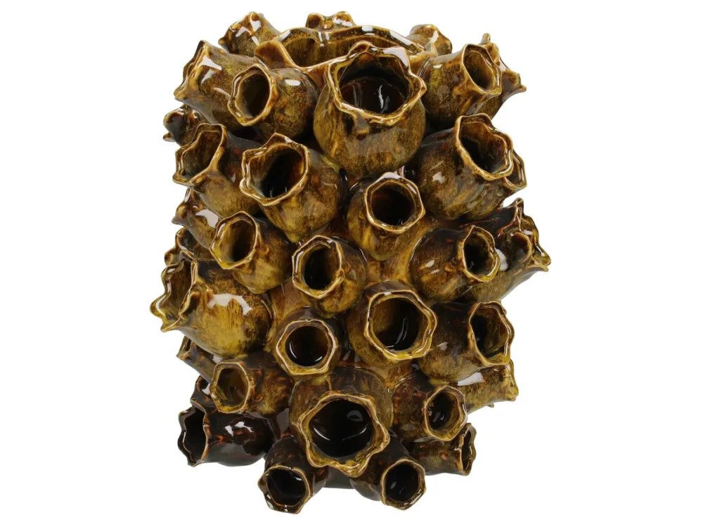 Kersten Vase Keramik Senfgelb B: 27 cm  | Schubiger Möbel