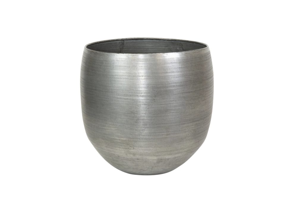 Decofinder Pflanzengefäss Rowen, Übertopf, Silber B: 17 cm  | Schubiger Möbel