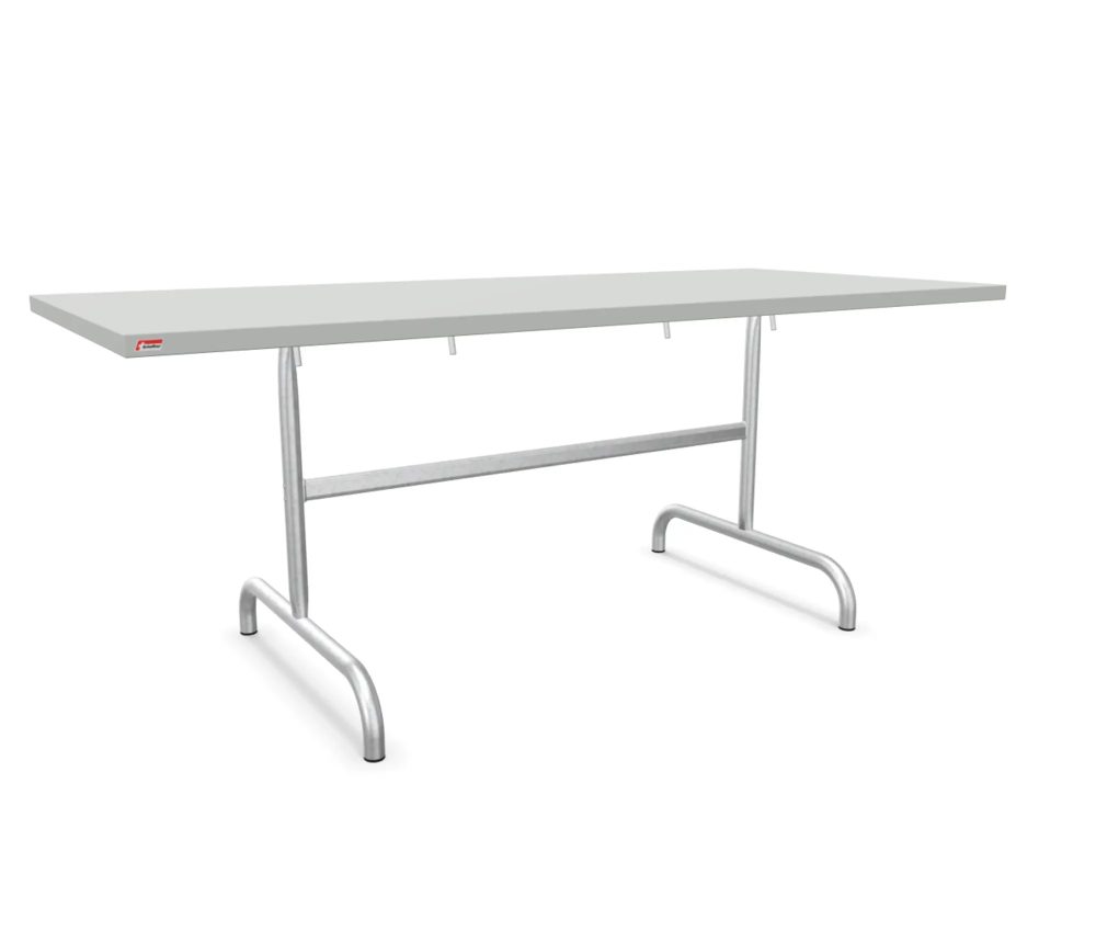 Schaffner Metall-Tisch Säntis Feuerverzinkt Grau | Schubiger Möbel