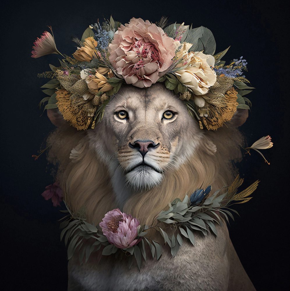 image LAND Glasbild Flower King  | Schubiger Möbel