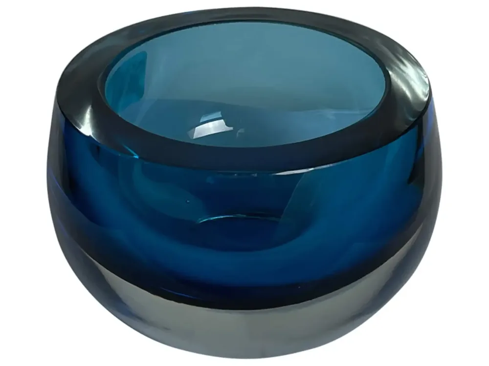 Kaheku Windlicht Olson Blau H: 6 cm Blau | Schubiger Möbel