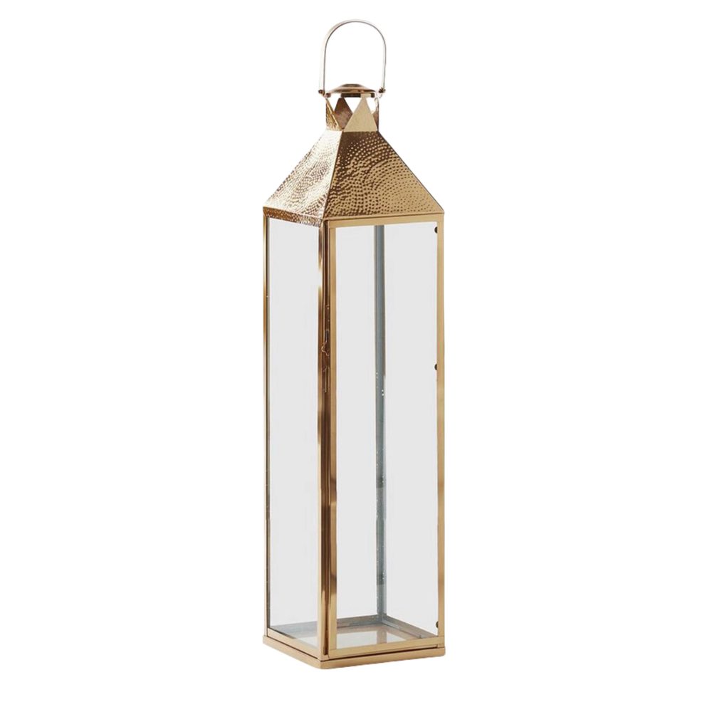 Edg Laterne Metall Gold H: 122 cm  | Schubiger Möbel