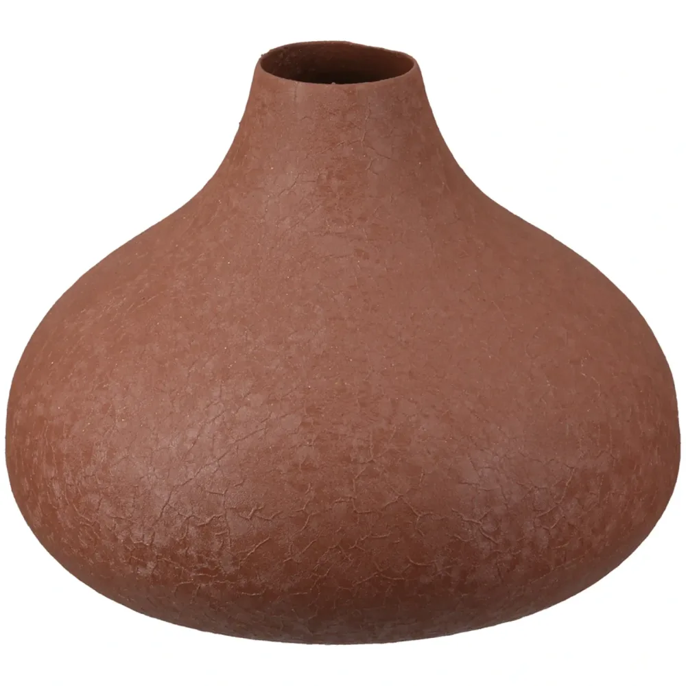 Gilde Vase Avanti Eisen Rostbraun H: 10 cm  | Schubiger Möbel
