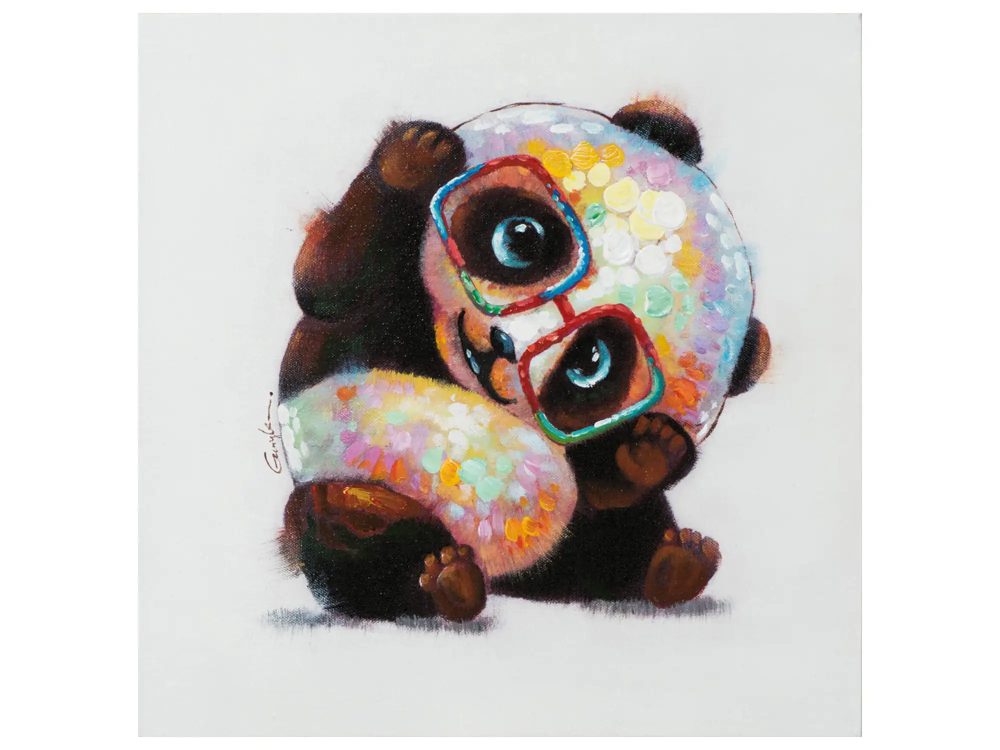 image LAND Bild Panda mit Brille  | Schubiger Möbel