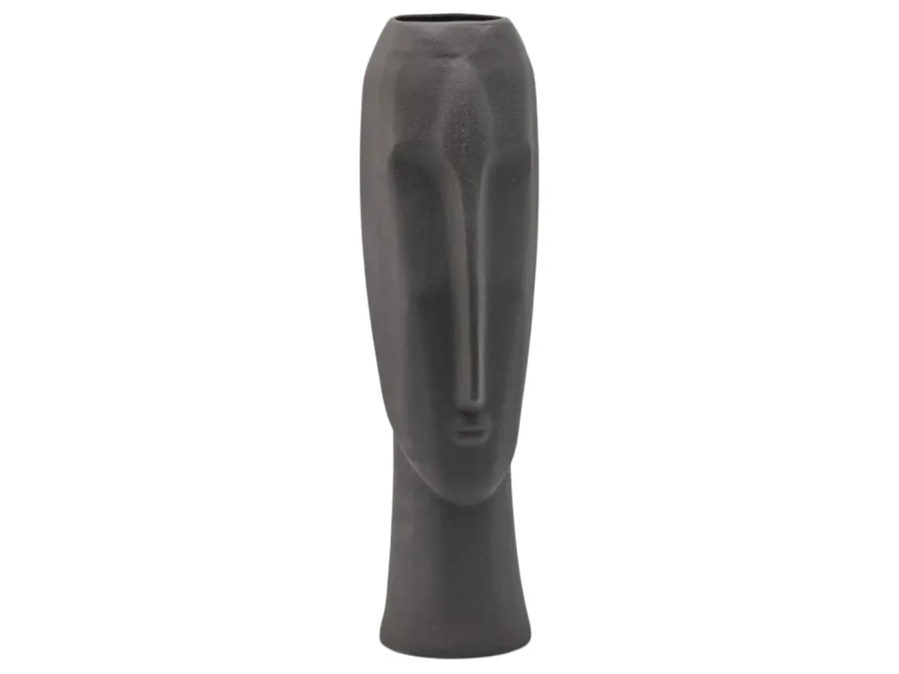 Edg Vase Gesicht Mohai Schwarzgrün H: 59 cm  | Schubiger Möbel