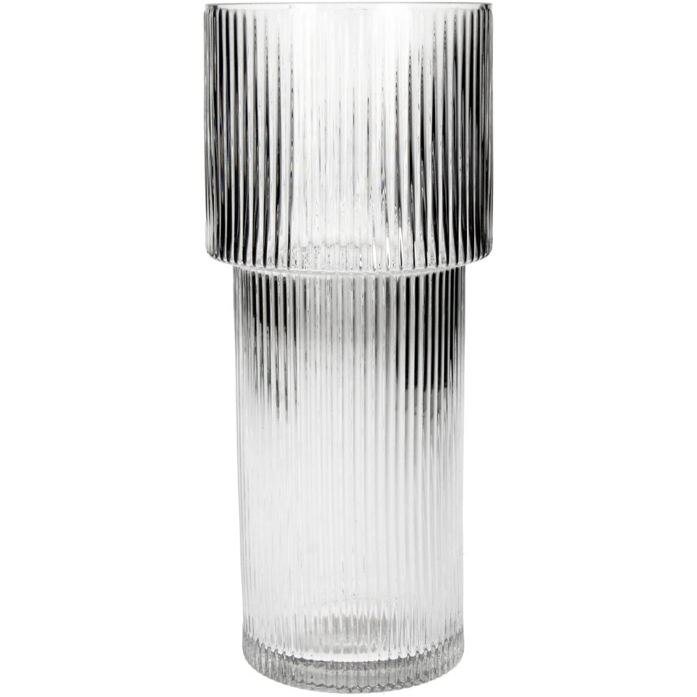 Kersten Vase Stripe, Glas H: 25 cm  | Schubiger Möbel