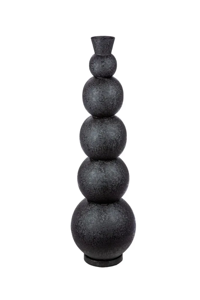 Gilde Vase Rotonda, Schwarz H: 76 cm  | Schubiger Möbel