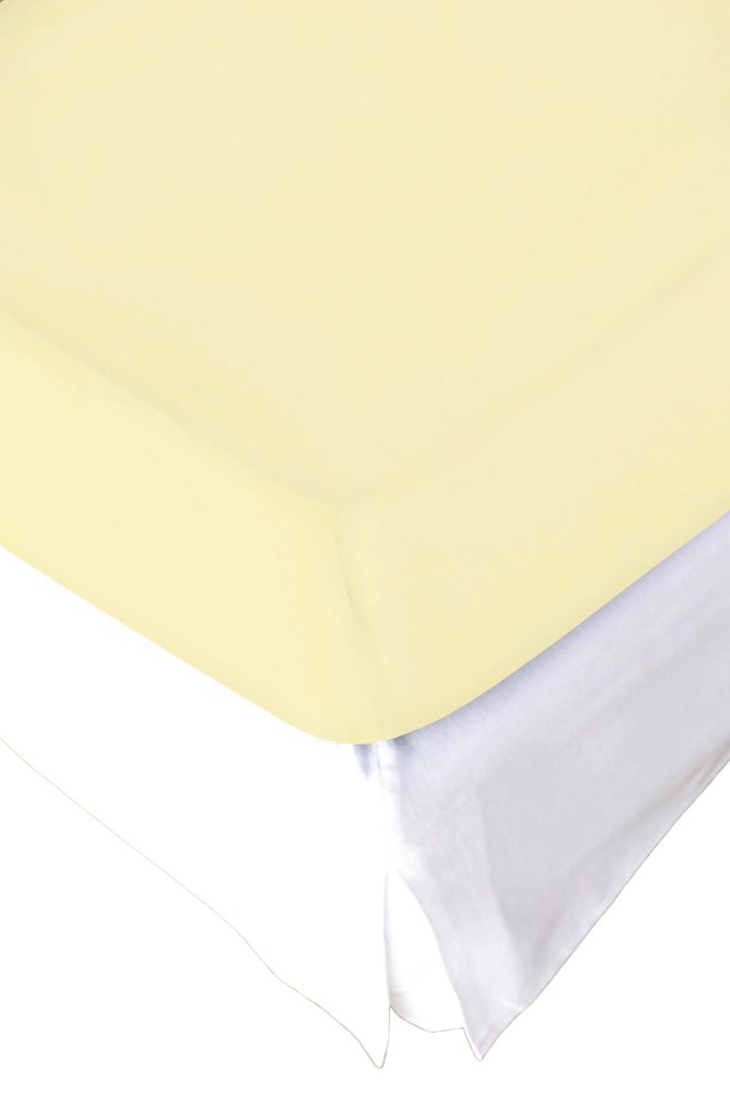 Living Home - Topper Elastic Jersey Fixleintuch Topper, 200 x 200 cm, Vanilla