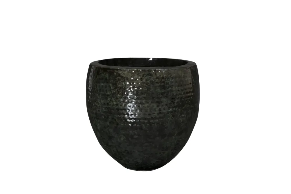 Decofinder Gefäss Thom, Metall, Schwarz H: 37 cm  | Schubiger Möbel