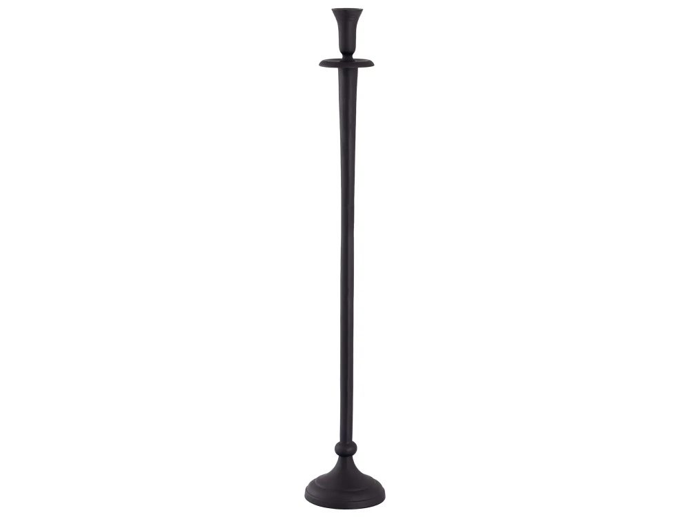 Decofinder Kerzenständer Aluminium Schwarz H: 78 cm  | Schubiger Möbel