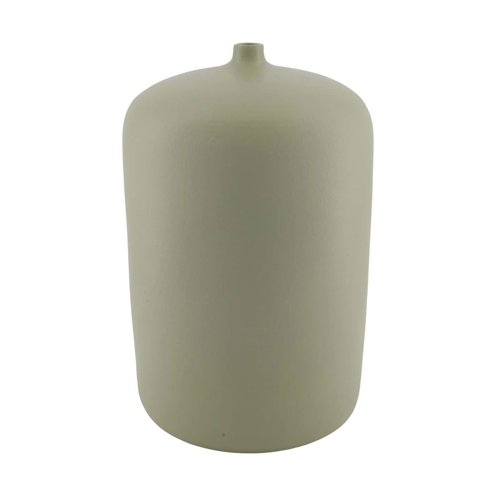 Decofinder Vase Flasche Terracotta, Grau  | Schubiger Möbel