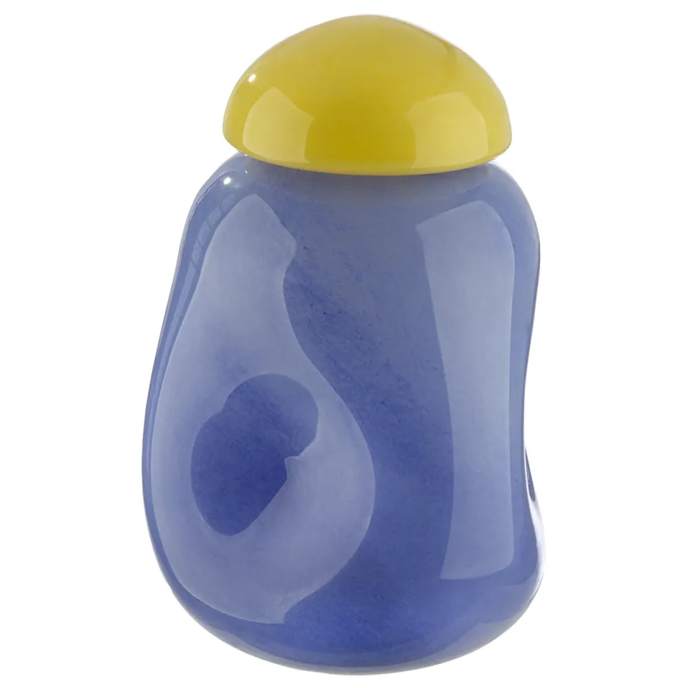 Gilde Vase Candy Glas Blau H: 21 cm  | Schubiger Möbel