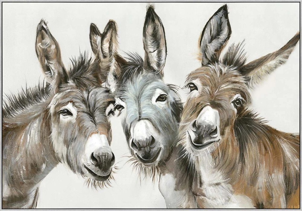 image LAND Gemälde Three Donkeys  | Schubiger Möbel