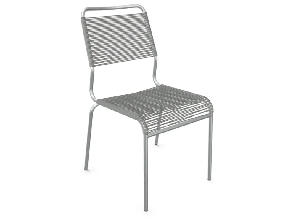 Schaffner Spaghetti-Stuhl Rigi Comfort Feuerverzinkt Grau | Schubiger Möbel