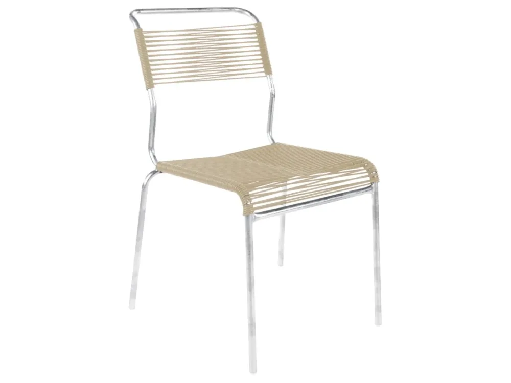 Schaffner Spaghetti-Stuhl Säntis Feuerverzinkt Beige | Schubiger Möbel