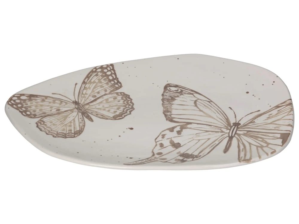 Kersten Tablett Schmetterling, Keramik H: 3 cm Mehrfarbig | Schubiger Möbel