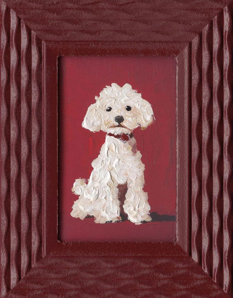 image LAND Gemälde White Dog  | Schubiger Möbel