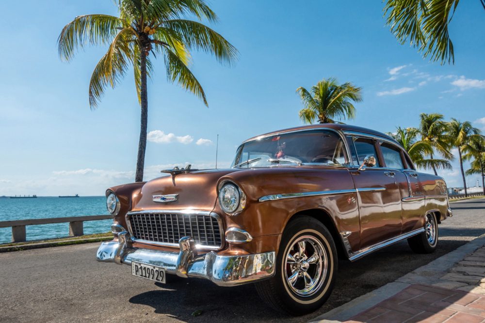 image LAND Alubild Oldtimer Auf Kuba  | Schubiger Möbel