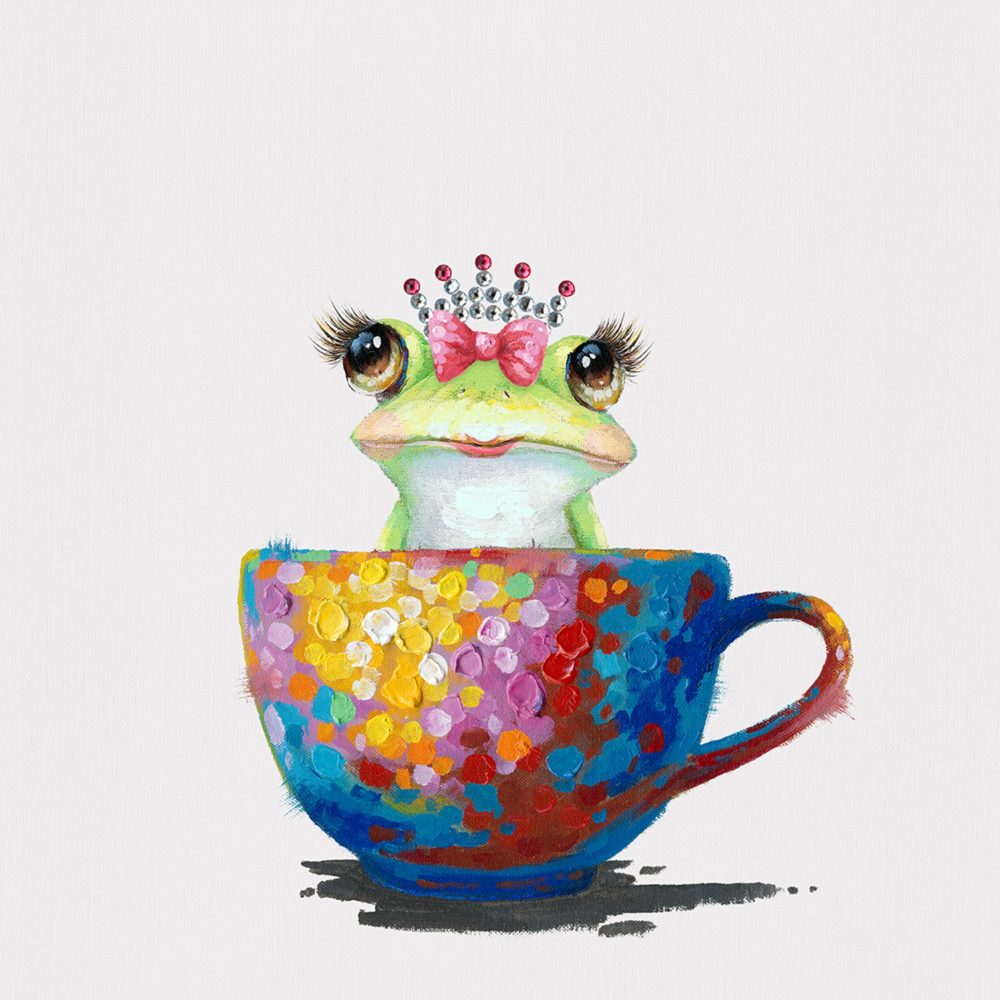 image LAND Gemälde Prinzessin Frosch in Der Tasse  | Schubiger Möbel