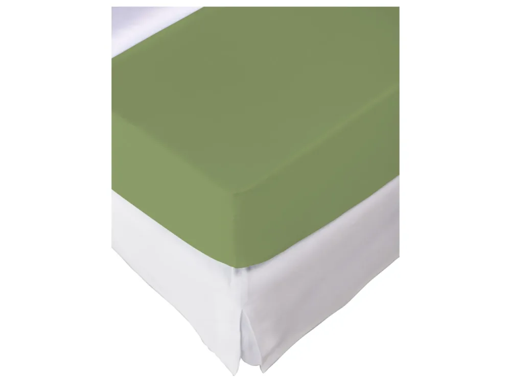 Living Home - Topper Elastic Jersey Fixleintuch Topper, 140-160 x 200 cm, Ozeangrün