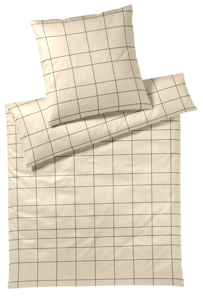 Elegante Bettwäsche Cross, Beige Beige | Schubiger Möbel