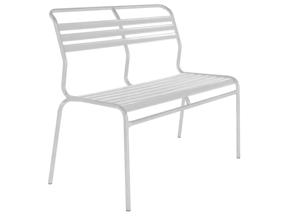 Schaffner Lättli-2er-Bank Säntis Weiss | Schubiger Möbel